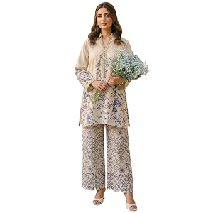 Womens Poly Rayon Co-Ord Set Kurta with