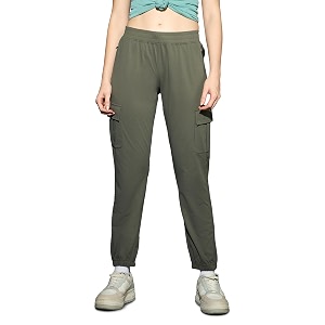 Womens Polyester Regular Fit 4 Pocket Solid