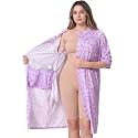 Women's Post Surgery Robe with Drain Pockets Mastectomy Recovery Robe Front Zipper Hospital Gown Pajamas Gift