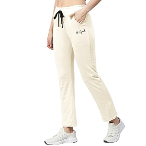 Womens Premium Cotton Solid Track Pant with