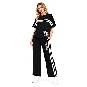 Womens Printed Co-Ord Lounge Set Oversized