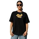 Women39s Printed Oversized T-Shirt with Half Sleeves