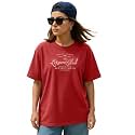 Women39s Printed Oversized T-Shirt with Half Sleeves