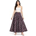 Women39s Printed Viscose Crepe Flared Palazzo Pants