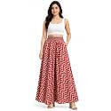 Women39s Printed Viscose Crepe Flared Palazzo Pants