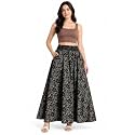 Women39s Printed Viscose Crepe Flared Palazzo Pants