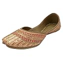 Women's Punjabi Jutti for Ethnic Shoes Soft Mojari Traditional Indian Jooti Leather Sandles Handmade Juti