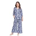 Women39s Pure Cotton Co-Ord Set Three-Quarter