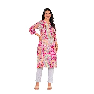 Womens Pure Cotton Floral Printe Straight Single
