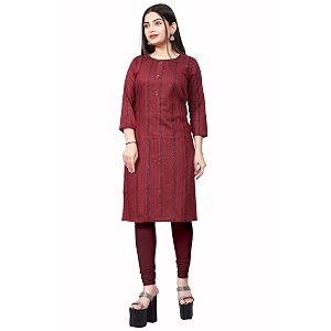 Womens Pure Cotton A-line Kurti