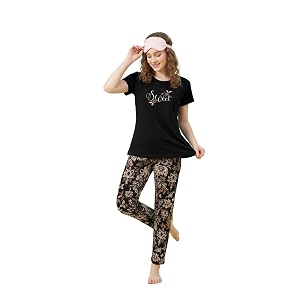 Womens Pure Cotton Printed Night Suit