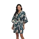 Women39s Pure Short Silky Robes Bridesmaid Bride