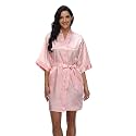 Women39s Pure Short Silky Robes Bridesmaid Bride