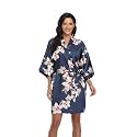 Women39s Pure Short Silky Robes Bridesmaid Bride