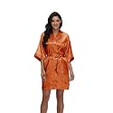 Women39s Pure Short Silky Robes Bridesmaid Bride