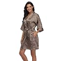 Women39s Pure Short Silky Robes Bridesmaid Bride
