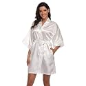 Women39s Pure Short Silky Robes Bridesmaid Bride