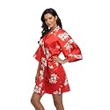 Women39s Pure Short Silky Robes Bridesmaid Bride