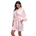 Women39s Pure Short Silky Robes Bridesmaid Bride