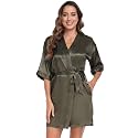 Women39s Pure Short Silky Robes Bridesmaid Bride