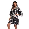 Women39s Pure Short Silky Robes Bridesmaid Bride