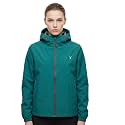 Women's Rain Jacket Hood Mesh Lined Packable Waterproof