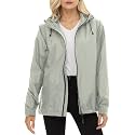 Women's Rain Jacket Lightweight Waterproof Raincoat