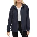 Women's Rain Jacket Lightweight Waterproof Raincoat