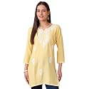 Women39s Rayon Chikankari Embroidered Short Kurti 