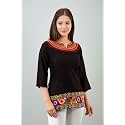 Women39s Rayon Embroidery Work Short Top 