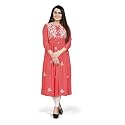 Women39s Rayon Flared Embroidery Kurti Under 599