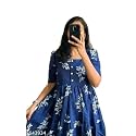 Women39s Rayon A-Line Midi Dress Floral Print