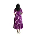 Women39s Rayon A-Line Midi Dress Floral Print