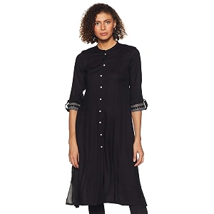 Womens Rayon A-Line Regular Kurta