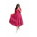 Women39s Rayon Maxi Midi Dress Western Dress
