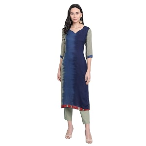 Womens Rayon Regular Kurta