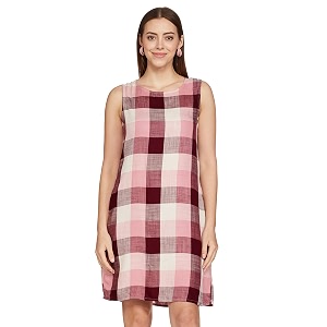 and Womens Rayon Shift Knee-Length Dress