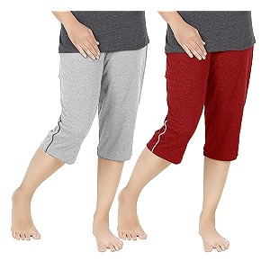 Womens Regular Fit Cotton Three by Fourth