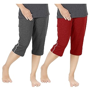 Womens Regular Fit Cotton Three by Fourth