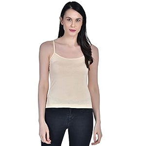 Womens Regular Fit Cotton Camisole Slip Spaghetti
