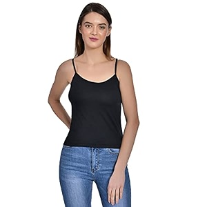 Womens Regular Fit Cotton Camisole Slip Spaghetti