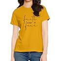 Women39s Regular Fit Faith Over Fear Cotton