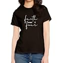 Women39s Regular Fit Faith Over Fear Cotton