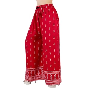 Womens Regular Fit Rayon Palazzos