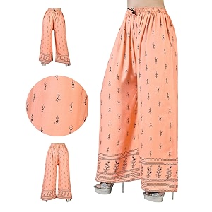 Womens Regular Fit Rayon Palazzos