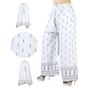 Womens Regular Fit Rayon Palazzos