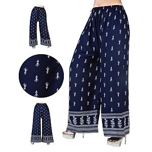 Womens Regular Fit Rayon Palazzos