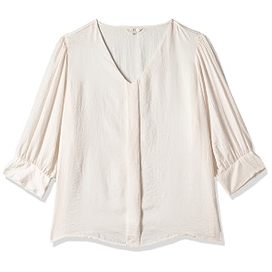 AND Solid Polyester V Neck Womens Regular