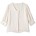 AND Solid Polyester V Neck Womens Regular