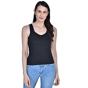 Womens Regular Fit Sleeveless Cotton Camisole Slip